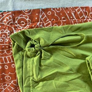 Green Soft Capri w Keyhole on Legs